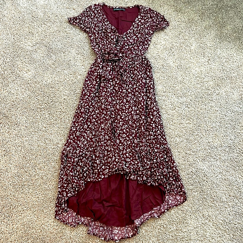 Abercrombie & Fitch Retro Hi Low Floral Dress